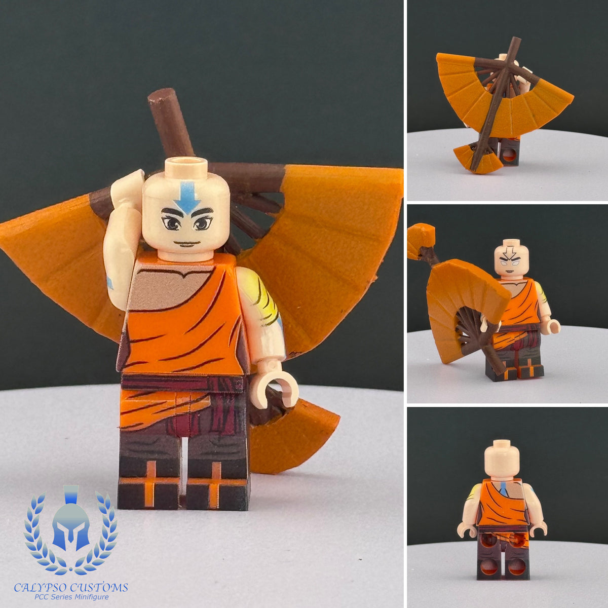 Calypso Customs Avatar Aang V2 DX Custom Printed PCC Series Minifigure