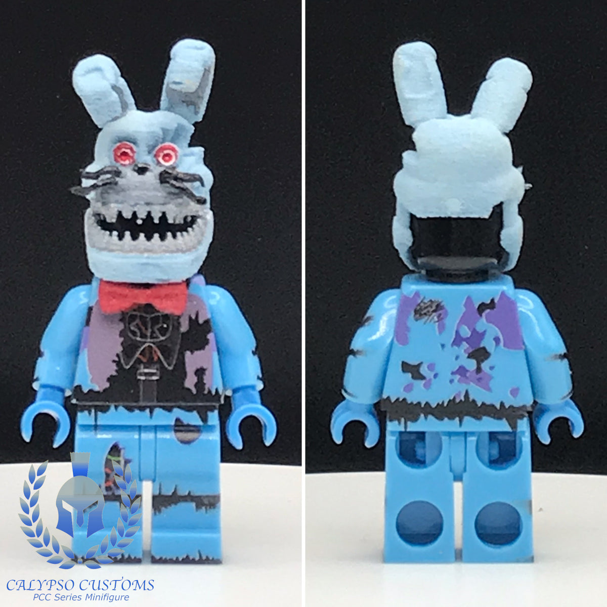 Calypso Customs FNAF Nightmare Bonnie V2 Custom Printed PCC Series  Minifigure