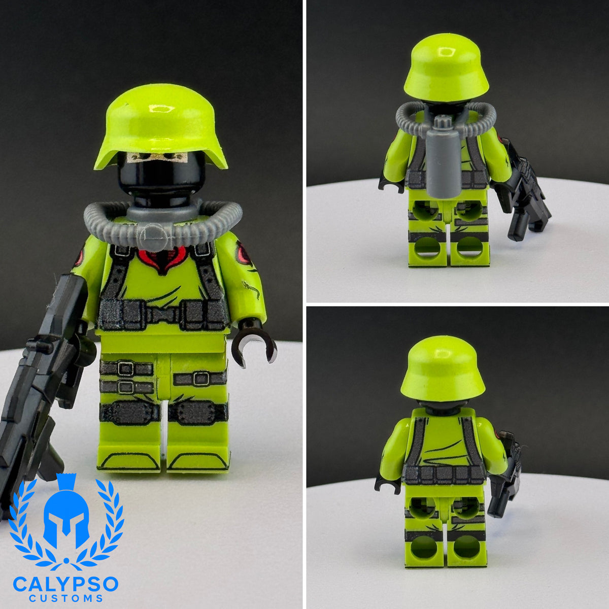 Calypso Customs G.I. Joe Cobra Acid Viper Custom Printed PCC