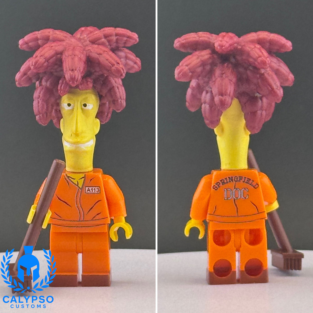 Calypso Customs Simpsons Prison Sideshow Bob Custom UV Printed PCC