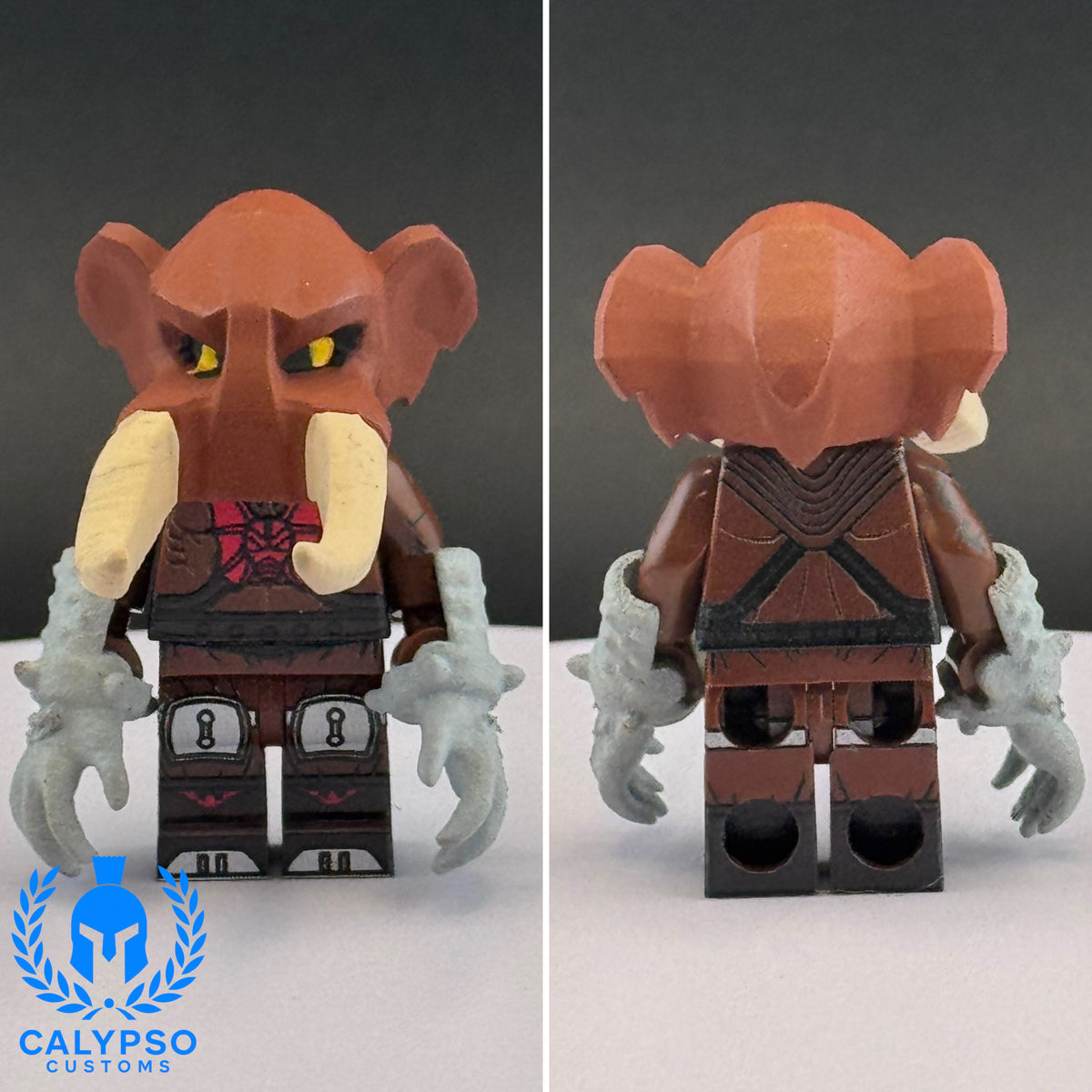 Calypso Customs MOTU Grizzlor Origins Custom Printed PCC Series