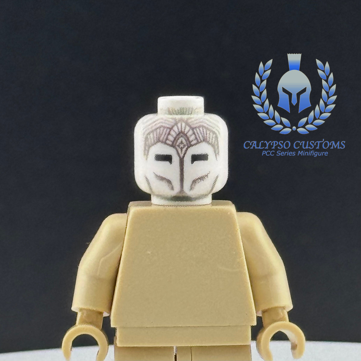 Calypso Customs Lotr Crossover Jedi Temple Guard Printed Minifigure Head