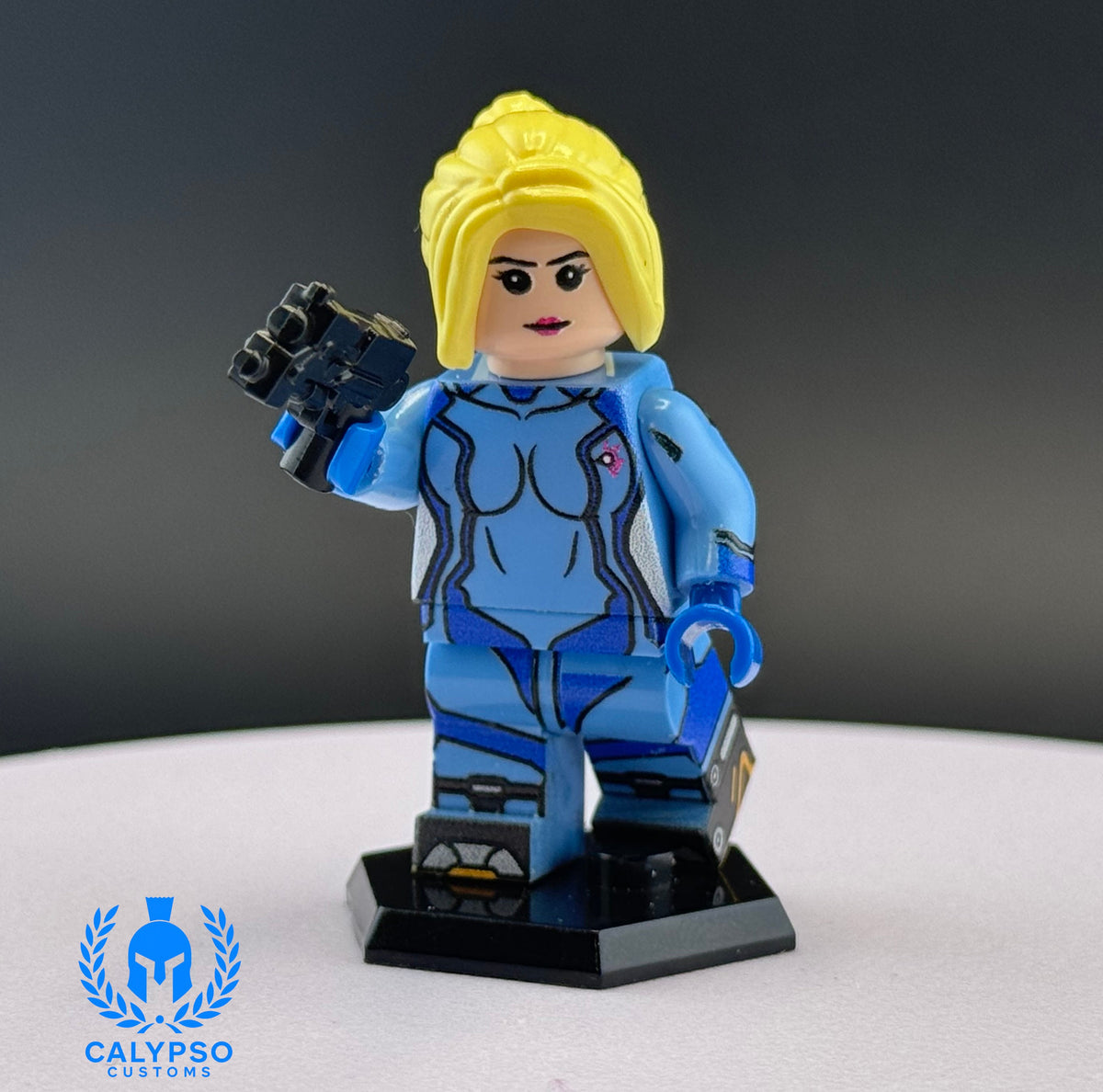 Calypso Customs Zero Suit Samus Custom UV Printed PCC Series Miniature