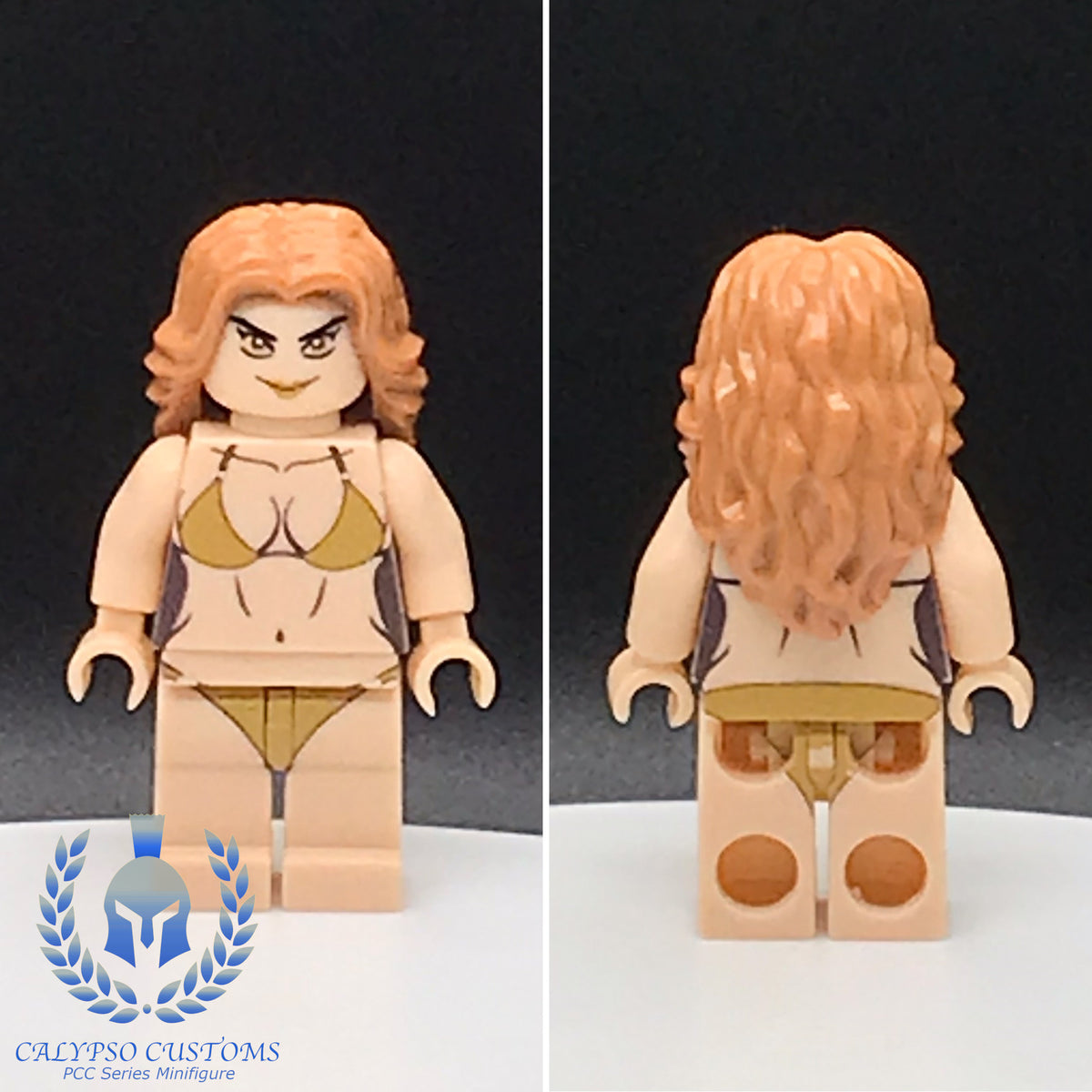 Lego Female Custom Calypso Customs Bronze Swimsuit Model Custom
