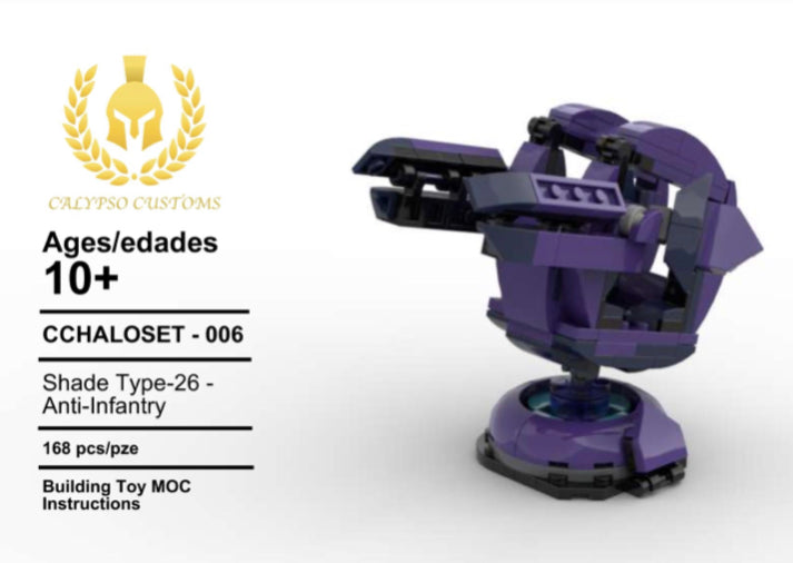 Calypso Customs Lego Custom Set Instructions Halo Shade Type 26 Turret