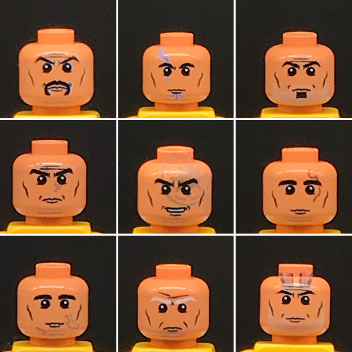 Printed Custom Figure Heads Calypso Customs