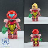 Metroid: Rose Smash Suit Samus Aran Custom Printed PCC Series Miniature Figure