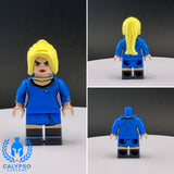 Startrek Female Blue Officer Custom UV Printed PCC Series Miniature
