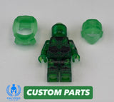 Transparent Green Spartan Reach Scout Custom UV Printed PCC Series Miniature