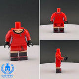 Startrek Red Female Officer Uniform Custom UV Printed PCC Series Miniature Body