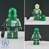 Sand Green Neo Crusader Mandalorian Custom Printed PCC Series Minifigure