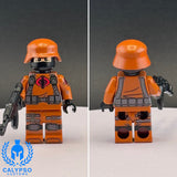 G.I. Joe Cobra Trooper Dark Orange Custom Printed UV PCC Series Miniature