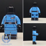 Female Imperial Light Blue Officer Suit PCC Series Minifigure Body
