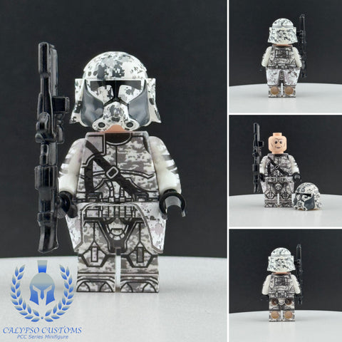 Camo Heavy Clone Trooper Custom Printed PCC Series Minifigure