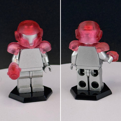 Custom 3D Printed Metroid Bounty Hunter Armor Transparent Red Miniature Gear