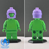 Custom 3D Printed Purple Kang Helmet Miniature Piece