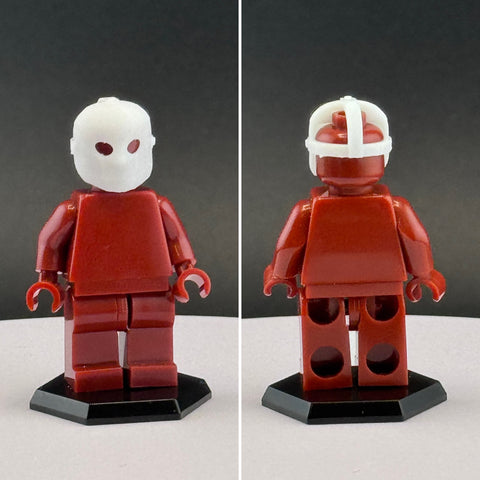 Custom 3D Printed Jason Hockey Mask, White Miniature Piece