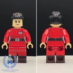 Female Imperial Red Officer Custom Printed PCC Series Minifigure