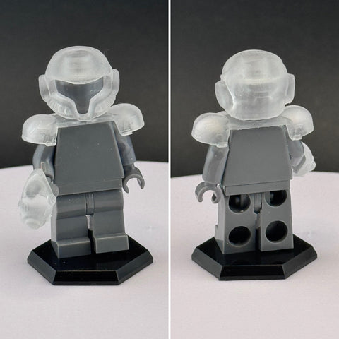 Custom 3D Printed Metroid Bounty Hunter Armor Transparent Clear Miniature Gear
