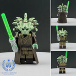 Jedi Master Kit Fisto DX Custom Printed PCC Series Minifigure