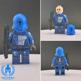 Blue Neo Crusader Mandalorian V2 Custom UV Printed PCC Series Miniature