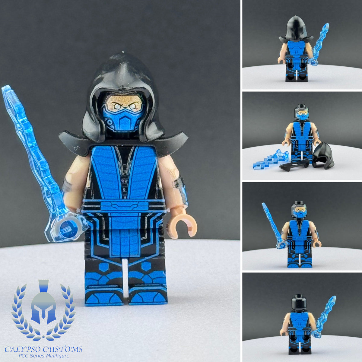 Sub Zero Custom Calypso Customs Mortal Kombat Sub Zero Custom Printed PCC Series Miniature