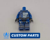 Blue Neo Crusader Mandalorian Armor V2 Custom UV Printed PCC Series Miniature Body