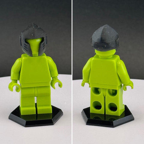 Custom 3D Printed Cobra BAT Helmet, Black Miniature Piece