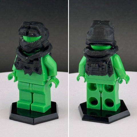 Custom 3D Printed Reach JUN Spartan Armor Miniature Black Pieces