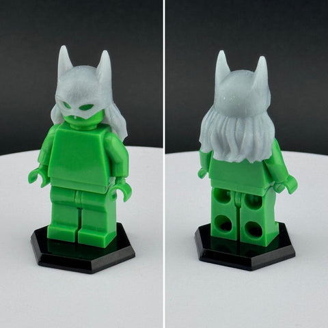 Custom 3D Printed Batgirl Cowl/Hairpiece Miniature Piece
