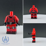 Cobra Crimson Captain Outfit Custom Printed PCC Series Miniature Body