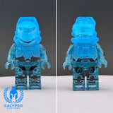 Transparent Cyan Spartan Reach Scout Custom UV Printed PCC Series Miniature