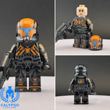 Umbra Squad Clone Commando Custom UV Printed PCC Series Miniature
