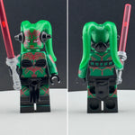 Test Print Red Lines Darth Talon Green  Custom Printed PCC Series Minifigure