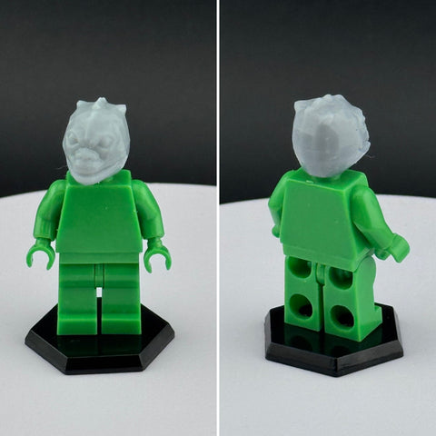 Custom 3D Printed Trandoshan Head Miniature Piece