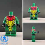 Metroid Green Smash Hunter Suit Custom UV Printed PCC Series Miniature Body