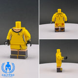 Startrek Yellow Female Officer Uniform Custom UV Printed PCC Series Miniature Body