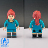 Startrek Female Teal Officer Custom UV Printed PCC Series Miniature