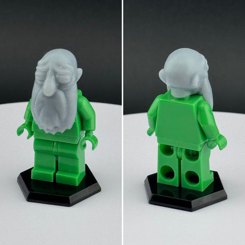 Custom 3D Printed Jasper Beardly Head Miniature Piece