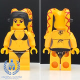 Black Swimsuit Yellow Twi'lek Custom Printed PCC Series Minifigure