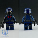 G.I. Joe Dark Blue Cobra Trooper V1 Custom Printed UV PCC Series Miniature