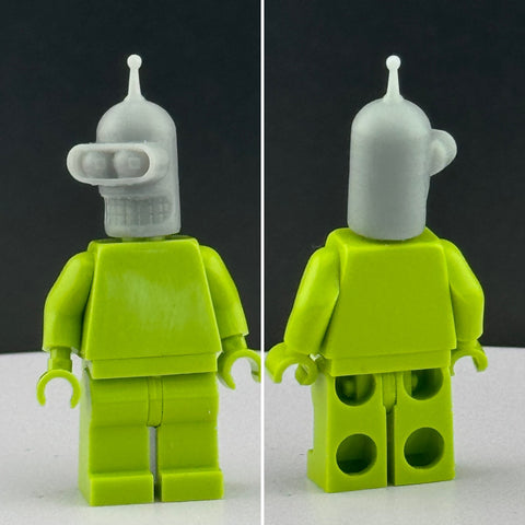 Custom 3D Printed Futurama Bender Unit Robot Head