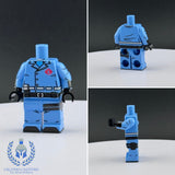 Combra Commander Light Blue Uniform Custom UV Printed PCC Series Miniature Body