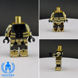 Golden Zakuul Knight Armor Custom UV Printed PCC Series Miniature Body
