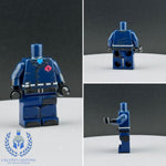 Cobra Commander Dark Blue Uniform Custom Printed PCC Series Miniature Body