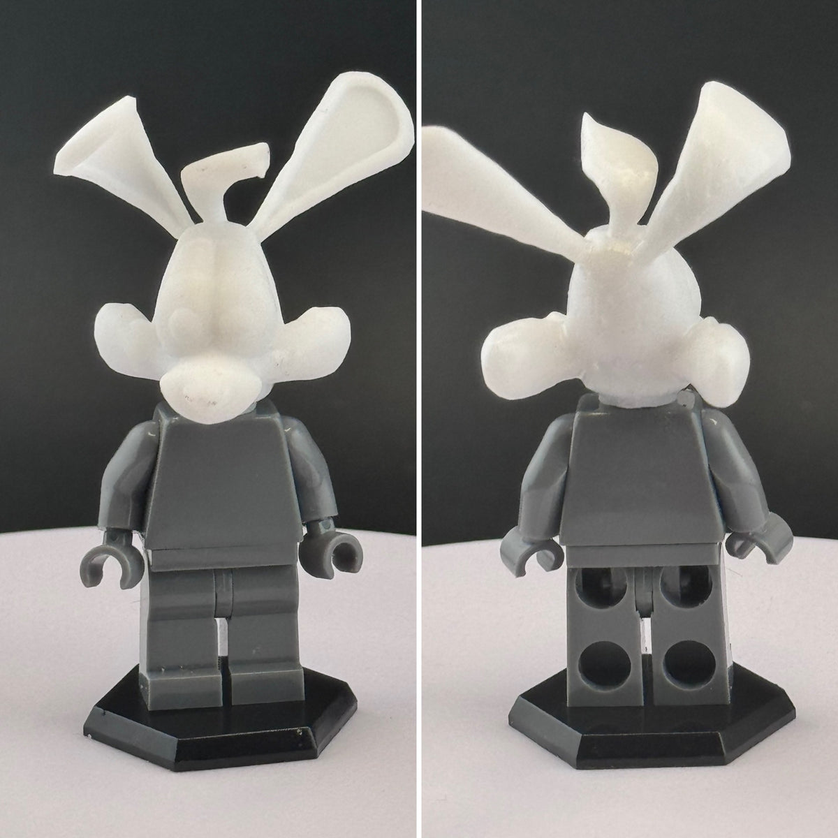 Calypso Customs Custom 3D Printed Miniature White Roger Rabbit Head