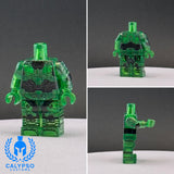 Transparent Green Spartan Armor Custom UV Printed PCC Series Miniature Body
