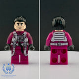 Rebel Bright Purple Squad Pilot Custom Printed PCC Series Minifigure