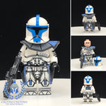 Blue Clone Phase I ARC Trooper Custom Printed PCC Series Minifigure