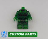 Transparent Green Spartan Armor Custom UV Printed PCC Series Miniature Body